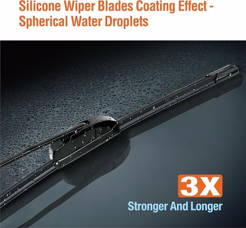 شفرات ممسحة الزجاج الأمامي للسيليكون مع شفرة ممسحة خلفية لـ Honda Fit 2009-2020 ، مساحات زجاج الأمامي البديلة في جميع موسم لسيارتي-28 "+14" +14 "(مجموعة من 3) in Kuwait
