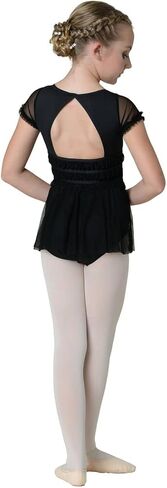 Danz n Motion Girls Shirred Cap Sleeve Dress 22204c in Saudi Arabia