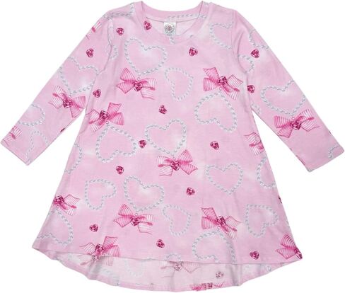 Esme Girl's Crew Neck Long Sleeve Dress Pink XS S M L XL PT in Kuwait