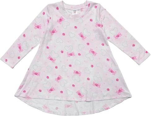 Esme Girl's Crew Neck Long Sleeve Dress Pink XS S M L XL PT in Kuwait