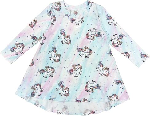 Esme Girl's Crew Neck Long Sleeve Dress Pink XS S M L XL PT in Kuwait