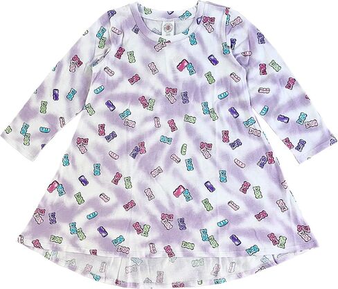 Esme Girl's Crew Neck Long Sleeve Dress Pink XS S M L XL PT in Kuwait