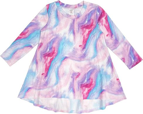 Esme Girl's Crew Neck Long Sleeve Dress Pink XS S M L XL PT in Kuwait