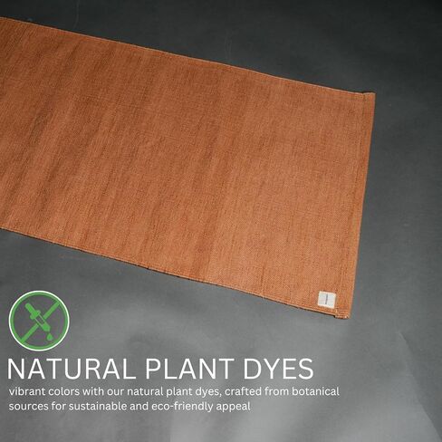 Natural Yoga Mat With Cotton Yoga Mat Bag. Environment Friendly, Non Slip, Non Toxic, Handwoven Cotton with Plant Dyes. Ideal For All Yoga Types, Exercise, Fitness and is Easy To Carry in Saudi Arabia