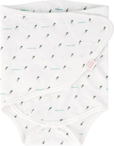 Malang Honey] 100% Organic Swaddle Strap (Suit Type) for Newborn Baby - Real Mesh (Spring, Summer, Autumn) Made in Korea (Green Onion Farm, S) in Saudi Arabia
