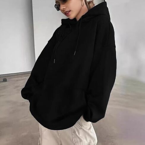 Women Oversized Leopard Star Graphic Hoodies Y2K Aesthetic Long Sleeve Pullover Sweatshirt Unisex Pullover Tops in Kuwait