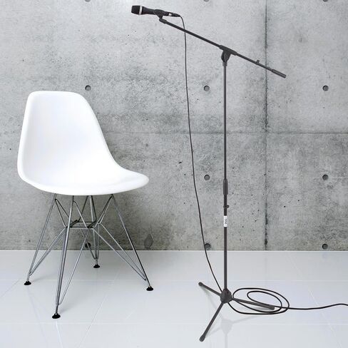 Pyle Universal Compact Microphone Stand - Mic Mount Holder Height Adjustment 19.0" to 26.0" Inch and Telescoping Boom Extension Adjustable Up to 16.0'' w/ Knob Style Tension Lock Mechanism - PMKS7 in Saudi Arabia