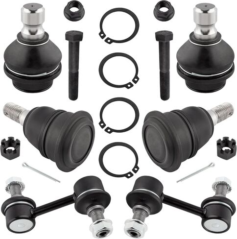BOXI - 6pc Front Ball Joints Sway Bars for Nissan Titan Armada Infiniti QX56 4 Upper & Lower Suspension Ball Joints 2 Sway Bar Links Replacement K80994 K80647 K750146 in Saudi Arabia