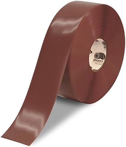 Mighty Line Solid Floor Marking Tape for Safety, Caution, Warning, Heavy-Duty, Peel and Stick Adhesive, Beveled Edge Design, Industrial Quality, 3 inch, 100' Roll, White in Saudi Arabia
