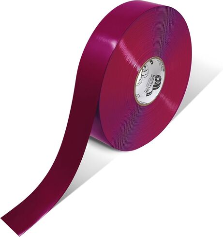 Mighty Line Solid Floor Marking Tape for Safety, Caution, Warning, Heavy-Duty, Peel and Stick Adhesive, Beveled Edge Design, Industrial Quality, 3 inch, 100' Roll, White in Saudi Arabia