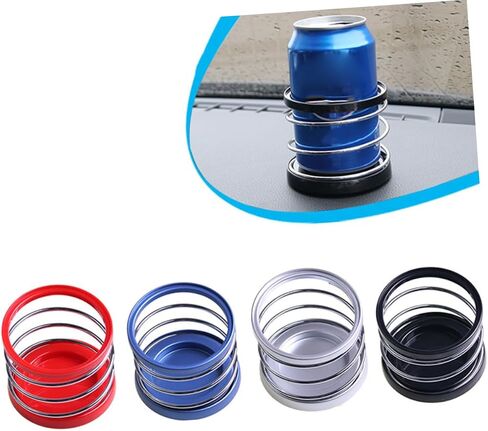 حامل كوب سيارة قابلة للطي 2 مساءً - حامل زجاجة مشروبات قابلة للتعديل للسيارات والشاحنات والشاحنات ، الأسود ، 3.30 × 5.51 بوصة ، توافق عالمي وسهولة التثبيت in Saudi Arabia