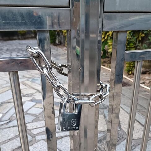 WANLIAN Bike Lock Chain,Motorcycle Chain Lock,uncuttable Chain and Lock,for Motorcycles, Bicycle Chain Lock, Fences, Glass Doors, Safety Chain Locks (6x500mm) in Saudi Arabia