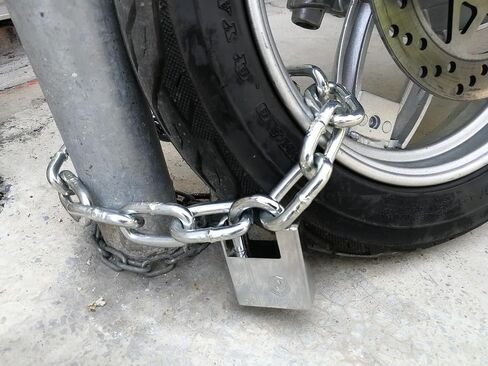 WANLIAN Bike Lock Chain,Motorcycle Chain Lock,uncuttable Chain and Lock,for Motorcycles, Bicycle Chain Lock, Fences, Glass Doors, Safety Chain Locks (6x500mm) in Saudi Arabia