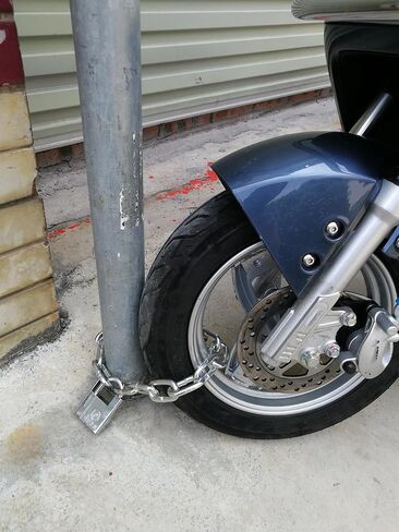WANLIAN Bike Lock Chain,Motorcycle Chain Lock,uncuttable Chain and Lock,for Motorcycles, Bicycle Chain Lock, Fences, Glass Doors, Safety Chain Locks (6x500mm) in Saudi Arabia