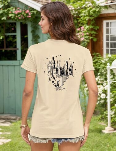 Tewmeu Flourish and Blotts Shirt Book Graphic Tees for Women Magical Wizard Costume Tops in Saudi Arabia