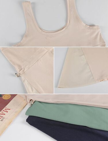 Watashi Women Athletic Dress Fress Summer Sideveless Side Side Erstring Exercise Golf Procleout Dresses Active Mini Dresses in Kuwait