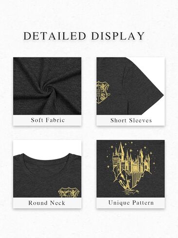 Tewmeu Flourish and Blotts Shirt Book Graphic Tees for Women Magical Wizard Costume Tops in Kuwait