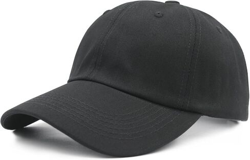 Waldeal Oversized Baseball Hats for Men Big Heads, Adjustable Cotton Large XL Plain Baseball Cap in Saudi Arabia