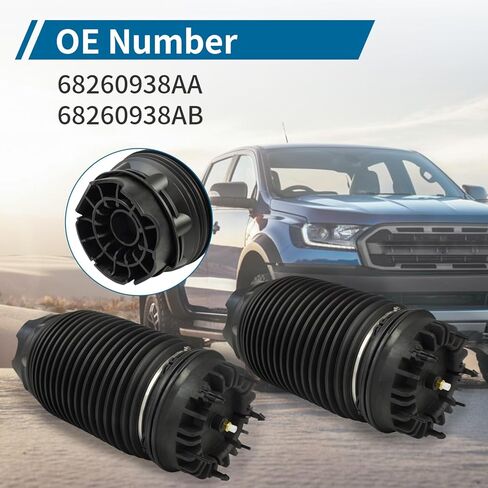 أكياس زنبركية تعليق الهواء الخلفي لعام 2013-2018 دودج رام 1500 68248948AA ، 68069813AA ، 48777136AA ، 48777136AB ، Air Ride Spring Pags 2PCS in Kuwait