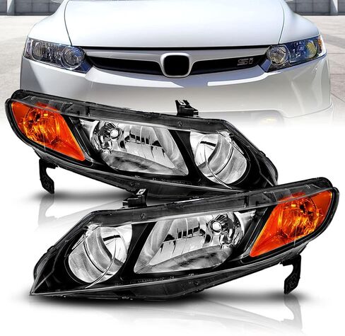 المصابيح الأمامية الهالوجين البديلة amerilite jdm black prespons in Saudi Arabia