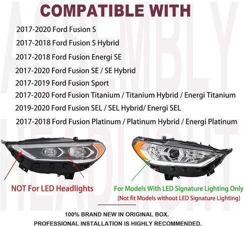 2PCS المصابيح الأمامية التجميع مع إضاءة توقيع LED لعام 2017 2018 2018 2019 in Kuwait