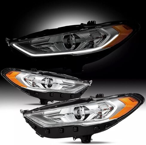 2PCS المصابيح الأمامية التجميع مع إضاءة توقيع LED لعام 2017 2018 2018 2019 in Kuwait