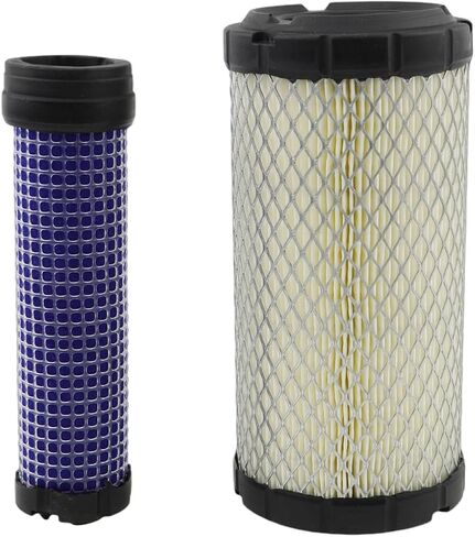 JZgrdn Outer & Inner Air Filter Set AF25550 AF25967 متوافق مع Kawasaki FH541 17 HP KAI ، FH580 19 HP ، FX481V ، FX541V و FX600V محركات in Saudi Arabia