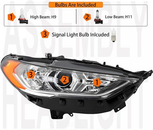 2PCS المصابيح الأمامية التجميع مع إضاءة توقيع LED لعام 2017 2018 2018 2019 in Kuwait