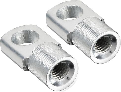 Uxcell Gas Spring End Fitting M8 Female Thread 8mm Hole Dia A3 Steel Silver Tone 2pcs in Kuwait