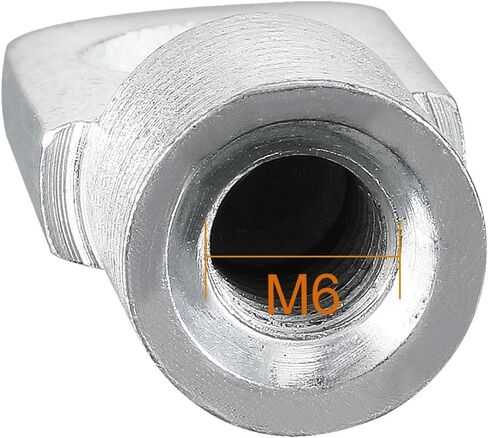 Uxcell Gas Spring End Fitting M8 Female Thread 8mm Hole Dia A3 Steel Silver Tone 2pcs in Kuwait