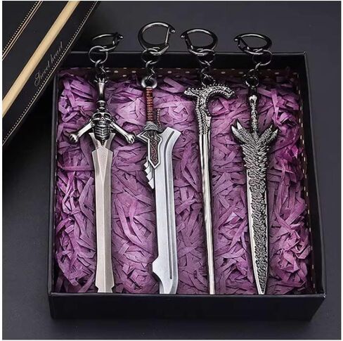 4pcs Dante Devil May Cry Keychains Sword Weapon Keychain DMC Game Game Game Game in Kuwait