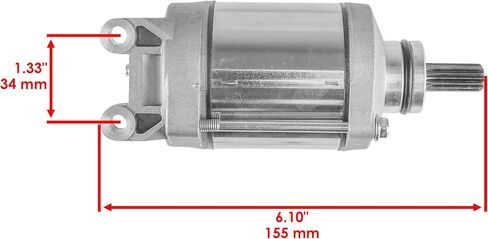 Caltric Starter Motor متوافق مع Kawasaki KFX450R KSF450-B ATV 21163-0033 2008 2009 2010-2014 in Saudi Arabia