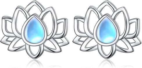 أقراط زهرة للنساء S925 Sterling Silver Floral أقراط الأزرار هدية عيد ميلاد المجوهرات in Kuwait