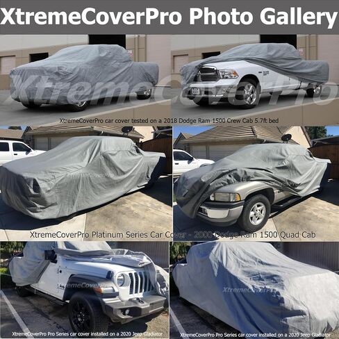 تغطية السيارة تناسب 1999 2000 2001 2002 دودج رام 1500 2500 3500 نادي كابينة 6.5 قدم سرير Xtremecoverpro Pro Series Gray Truck Cover in Saudi Arabia