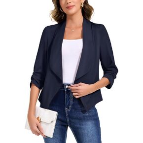 أنيانايا ساتان ساتان حريري خفيفة الوزن 3/4 روكد كوب غير رسمية مفصلية المفتوحة المفتوحة كارديجان in Kuwait