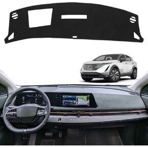 غلاف Dash Dash Non-slip Cover Cover Cover Cover Custom Cender Center Cover Cover Sunshield Protector Pad متوافق مع Nissan Ariya 2023 2024 2025 PAD (（with HUD）) in Kuwait