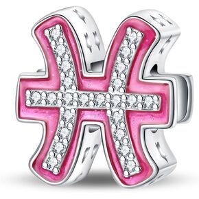 Micoo 925 Sterling Silver Zodiac Signs Charms يناسب أساور Pandora قلادة 5A كوكبة الزركونيا كوكبة سحر للنساء DIY هدية مجوهرات عيد ميلاد DIY in Kuwait