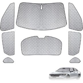 Windshield Sun Shade Custom Fit for 2021-2025 Nissan Rogue, Foldable Sunshade Windshield+Side Window Shade Cover Privacy Protection Keeps Car Cool in Kuwait