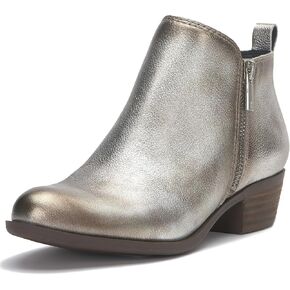 Lucky Brand Women's Basel Ankle Boot, Pewter, 7 in Saudi Arabia
