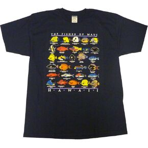 RJC Men's The Fishes of Maui Aloha Tee Shirt in Saudi Arabia