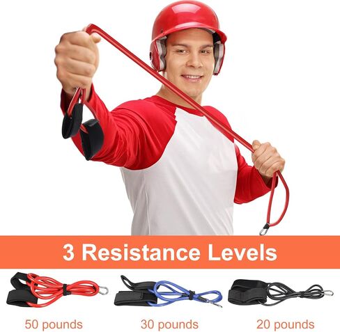 Skylety 3 Pcs Baseball Bands Baseball Resistance Exercise Bands Baseball Pitching Training Bands for Adult Baseball Training, 3 Levels in Saudi Arabia