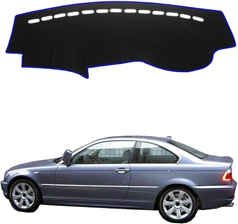 Fit for BMW 3 Series E46 1998 1999 2000 2001 2002 2003 2004 2005 LHD RHD Dashboard Protector Cover pad with Non Slip sunshield Function of Decorative Accessories in Kuwait