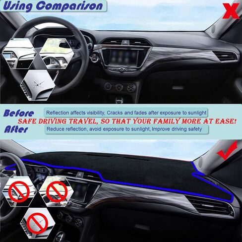 مناسب لـ BMW 3 Series E46 1998 1999 2000 2001 2002 2003 2004 2005 LHD RHD Dashboard Protector Pad مع وظيفة غير قسيمة من Sunshield من الملحقات الزخرفية in Saudi Arabia