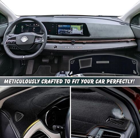 غلاف Dash Dash Non-slip Cover Cover Cover Cover Custom Cender Center Cover Cover Sunshield Protector Pad متوافق مع Nissan Ariya 2023 2024 2025 PAD (（with HUD）) in Kuwait