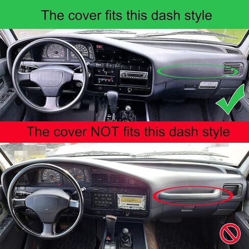 Dash Cover Mat Custom Fit for Toyota Land Cruiser Without Handle,Dashboard Cover Pad Cap Carpet Protector (Black) K253A in Saudi Arabia