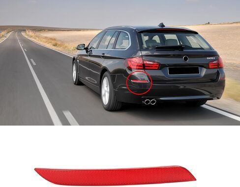 الجانب الخلفي الخلفي العاكس سائق الضوء جانب 63147203237 63147318555 متوافق مع BMW F10 528I 535i 550i هايبرد 5 2009-2013 in Saudi Arabia