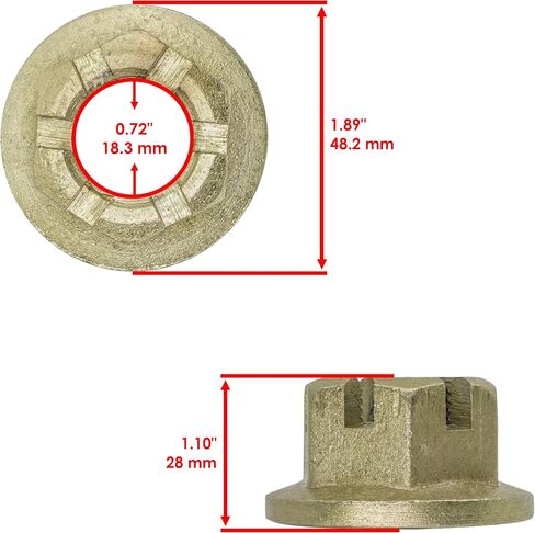 Caltric Axle Castle Nut متوافق مع Can-Am Commander 1000r 800r 4x4 EFI 2018 in Saudi Arabia
