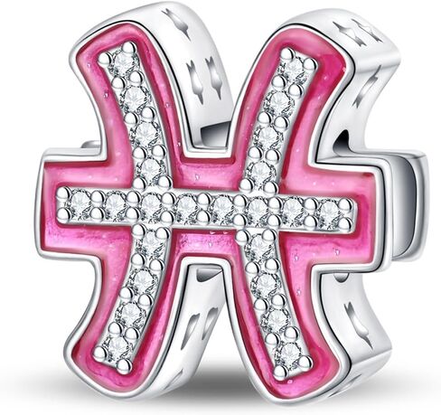Micoo 925 Sterling Silver Zodiac Signs Charms يناسب أساور Pandora قلادة 5A كوكبة الزركونيا كوكبة سحر للنساء DIY هدية مجوهرات عيد ميلاد DIY in Kuwait