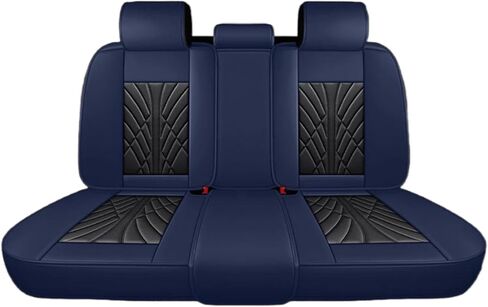 Breathable Nappa Leather Car Seat Covers Universal Fit for Sedan SUV Auto Vehicle Seat Protector Cushions (Full Set 5 Seats,Black) in Kuwait
