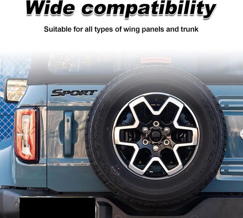 1PCS 3D Sport Sticker ، STRUNK SIDE FENDER الخلفية الخلفية للسيارة التزيين الخارجي الملحقات ، ملصقات شارة السيارات المعدنية ثلاثية الأبعاد ، لجميع سيارات شاحنة السيارات سيارات الدفع الرباعي (أسود) in Saudi Arabia